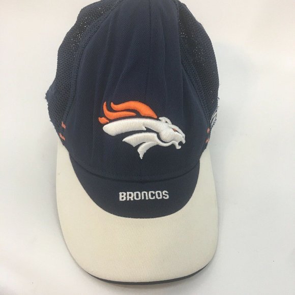 Denver Broncos 3D Embroidered Reebok Authentic Sideline NFL Mesh Back Hat - Picture 3 of 10